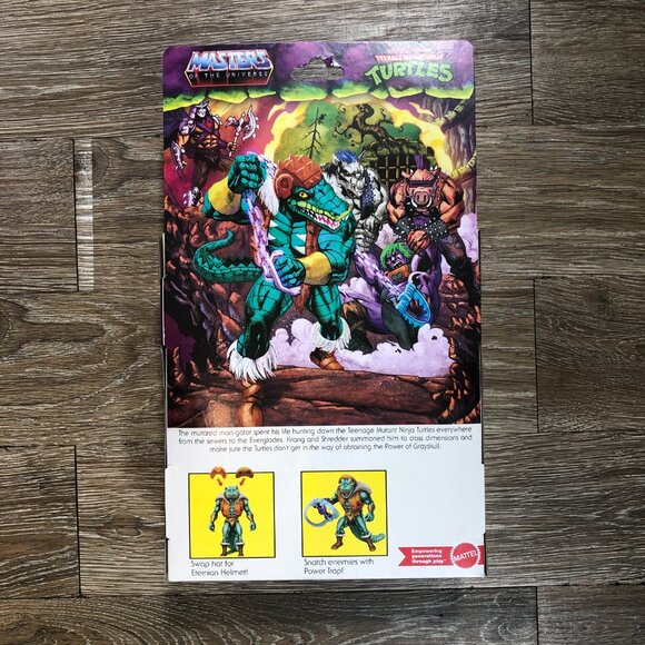 Mattel MOTU Turtles Of Grayskull TMNT Leatherhead Action Figure Sealed - Picture 3 of 6